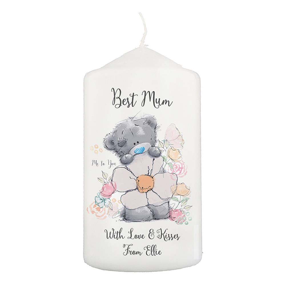 Personalised Me to You Floral Pillar Candle £11.69